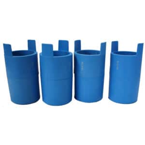 Set of 4 Beckman Coulter 44mm Tube Adapters