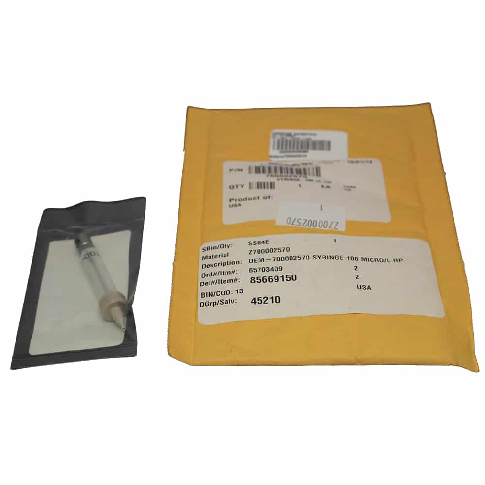 Waters Sample Metering Syringe Assembly, PN: 700002570